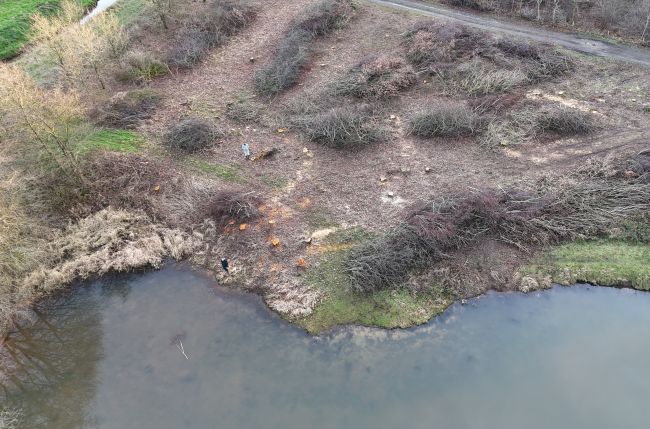 Flachwasserzone am Spieksee in Dörpen (12.02.2026)