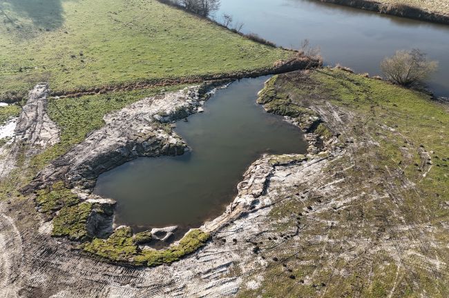 Flachwasserzone und Stillgewässer in Listrup (23.01.2026)