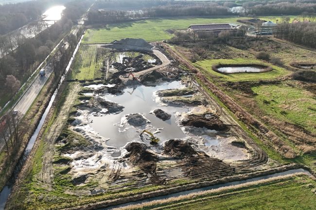 Ausgedehnter Flachwasserbereich in Geeste (12.01.2026)